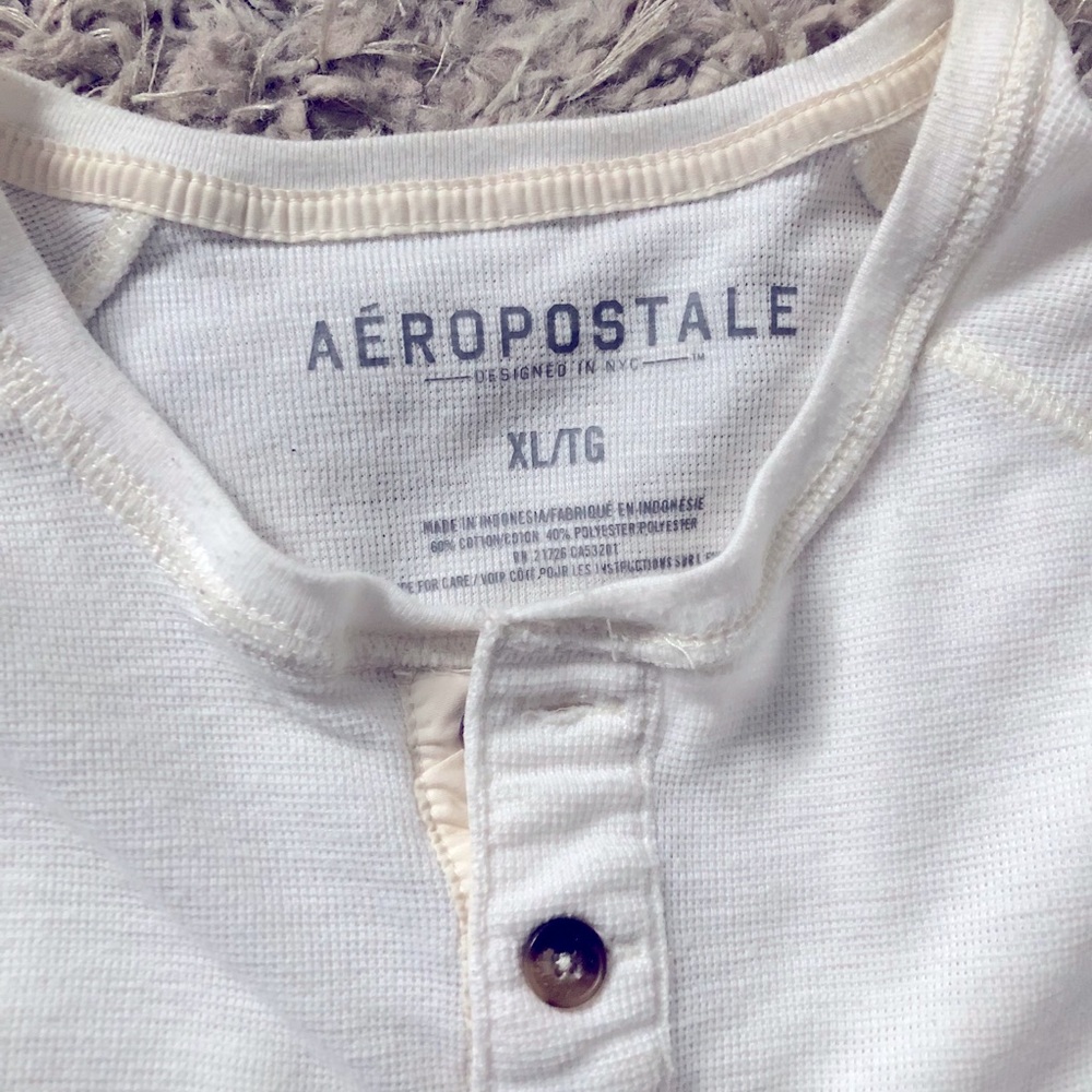 Men’s Aeropostale Thermal Henley Long Sleeve